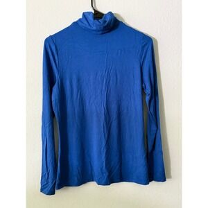 Investments Essentials Women's Blue Long Sleeve Turtleneck Top New W/O Tags